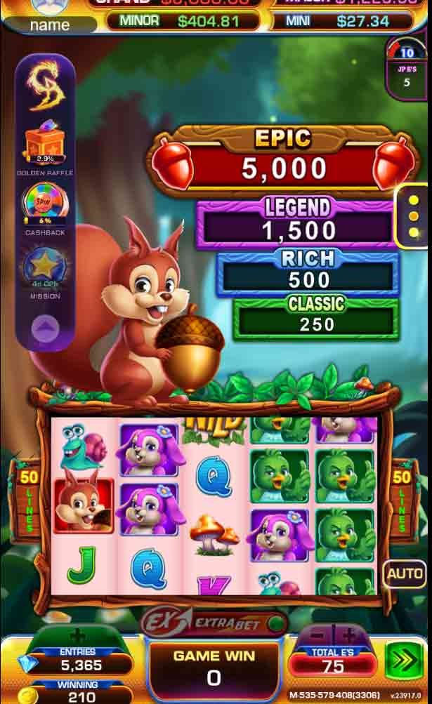 forest bash playgd mobi slots games