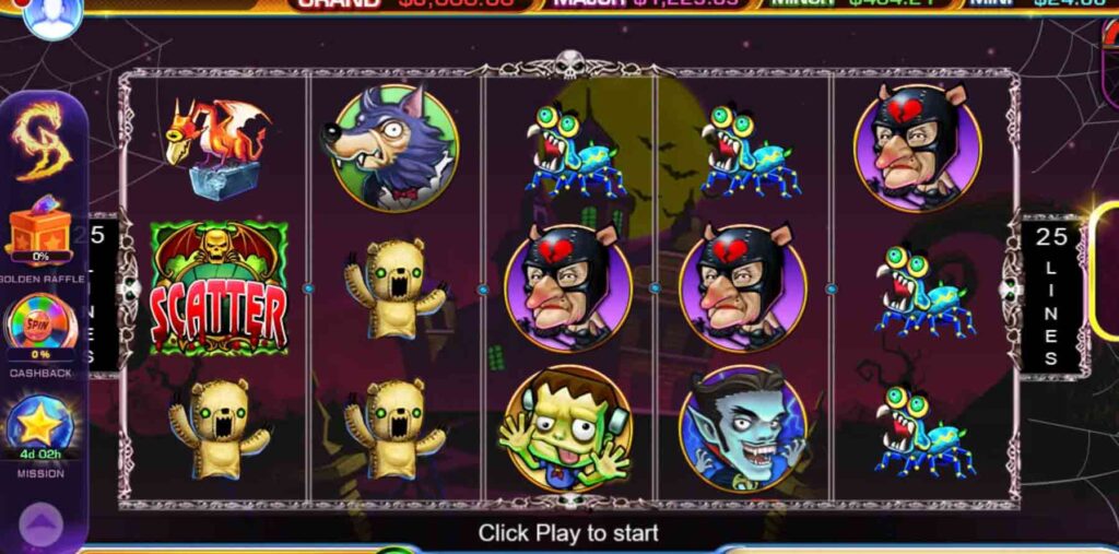 play here at haunted mansion playgd.mobi golden dragon